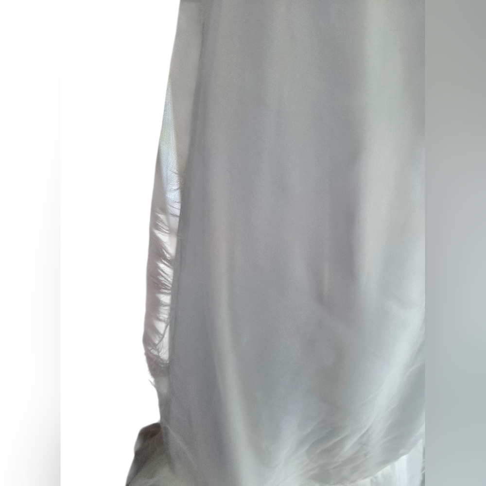 NWT Lulus White Tulle Tiered Strapless Maxi Dress Size M AS IS - Picture 2 of 6